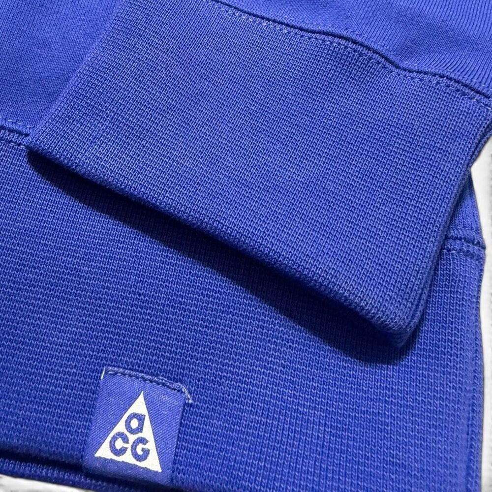 Nike ACG Tuff Fleece Therma-Fit Lapis Blue Bigfoot Crewneck size S IF1490-430 - Picture 7 of 12